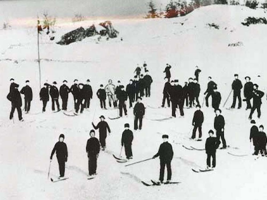 Skidag i Morgedal 1860